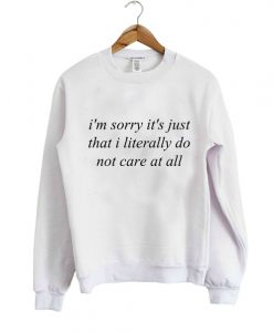 Im sorry its just that i Literally Sweatshirt