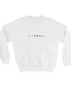 lol ur not famous Sweatshirt