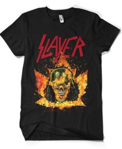 Slayer Band Burned Soldier T-shirt