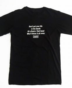 Oasis band lyrical T-shirt