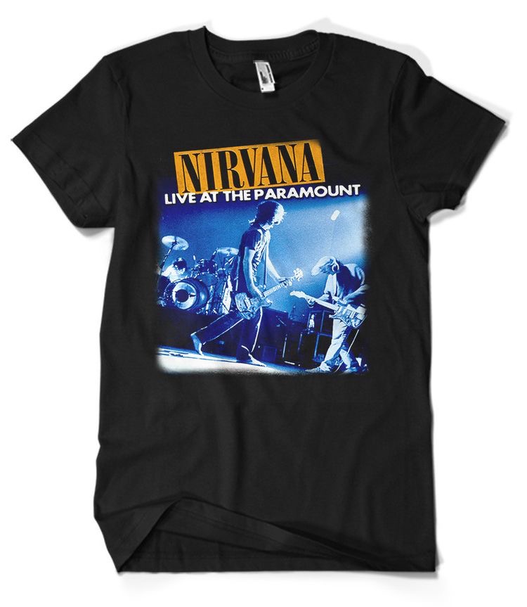 nirvana live at the paramount t shirt