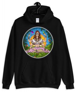 Yoga girl Psychedelic Hoodie