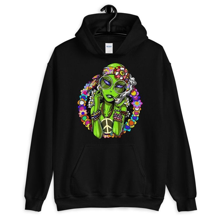 Alien gurl Rastafarian Hoodie