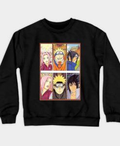 Team 7 then and now Naruto Shippuden Sweatshirt