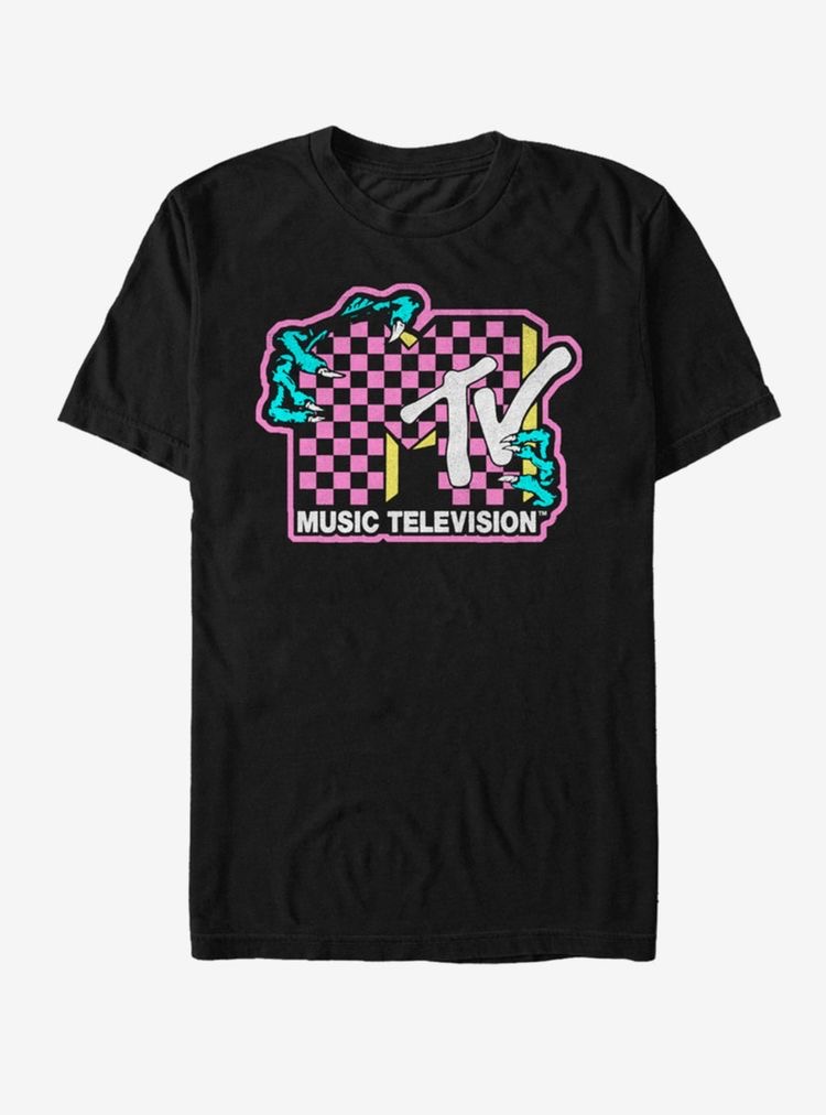 mtv shirt black