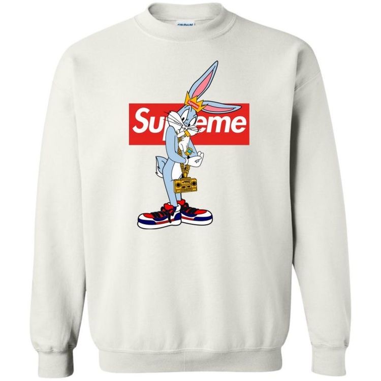supreme bugs bunny sweatshirt