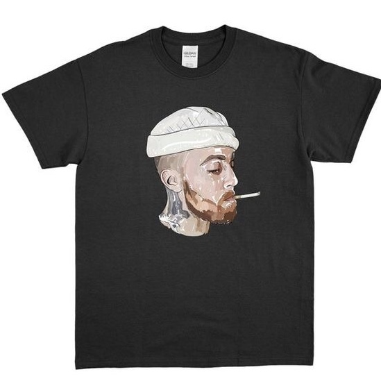 mac miller shirt blue