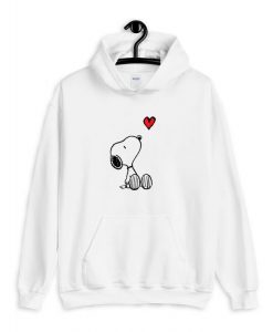 Peanuts Heart Sitting Snoopy Hoodie