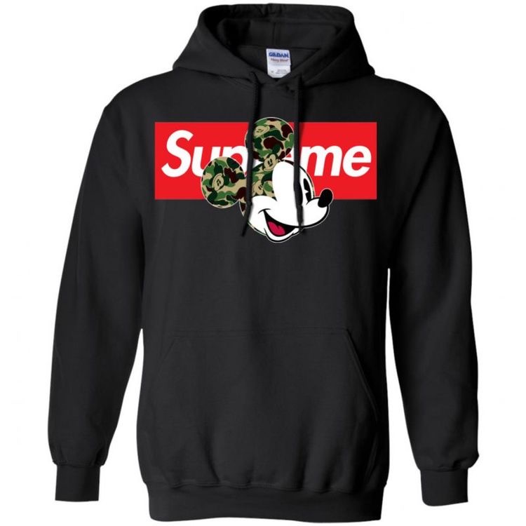 Mickey Mouse Head x Supreme Hoodie