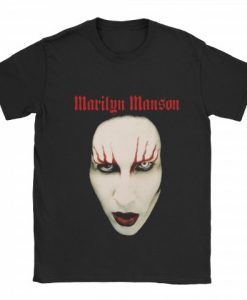 Marilyn Manson Big Face Red Lips T-shirt