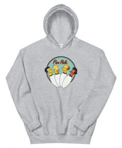Pin Pals Simpsons Hoodie Grey