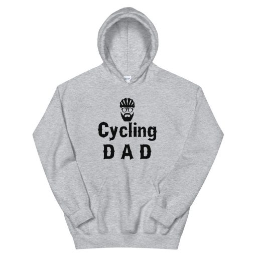 Cycling Dad Hoodie Grey