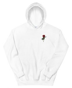 Small Red Rose Unisex Hoodie