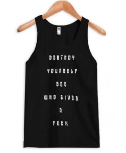 Destroy Yourself See Who Gives A Fuck Luke Hemmings Tank Top