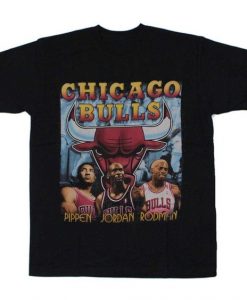 Chicago Bulls Pippen Jordan Rodman Homage T-shirt