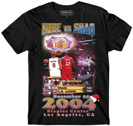 Kobe vs Shaq Vintage Basketball T-shirt
