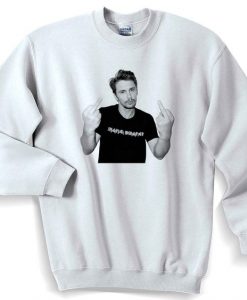 James Franco middle fingers bird Sweatshirt