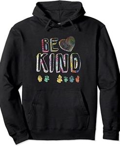 ASL American Sign Language Be Kind Hoodie