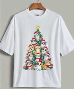 Cat Christmas Tree T Shirt
