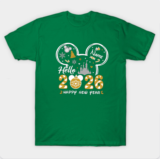 2026 Happy New Year Disneyland T Shirt