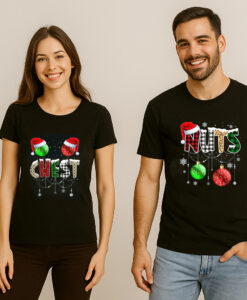 Chest And Nuts Couples Christmas T-Shirt