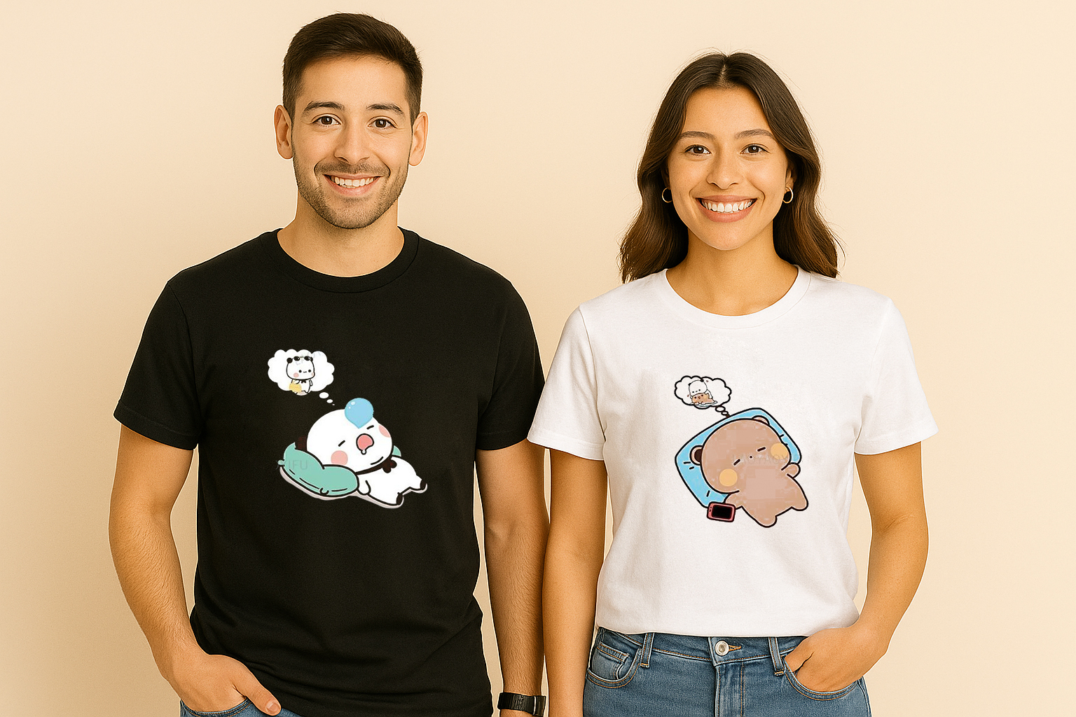 Cute Sleep Couple T Shirt