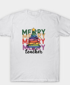 Merry Teacher T Shirt