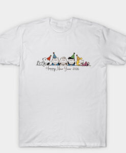 New Year 2026 Comic Dog and Friends T Shirt